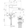 Однорукоятковый смеситель для биде IDEAL STANDARD CERAFINE O IS BD716SI